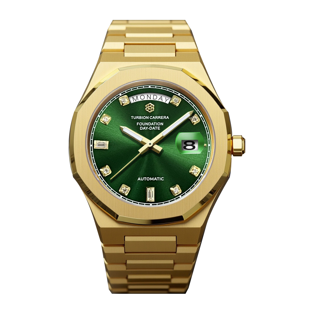 AUTOMATIC DAY-DATE - GREEN & GOLD