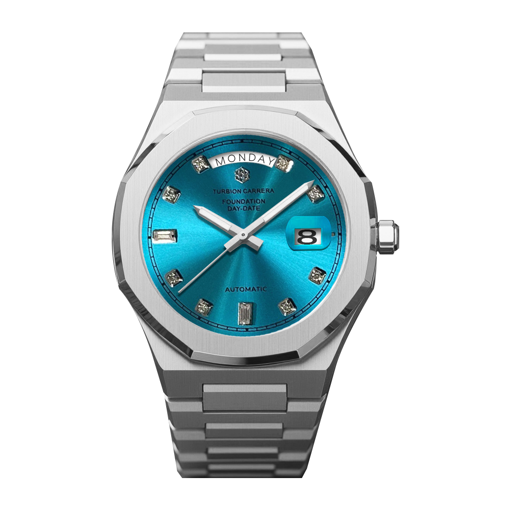 AUTOMATIC DAY-DATE - SILVER & TIFF BLUE
