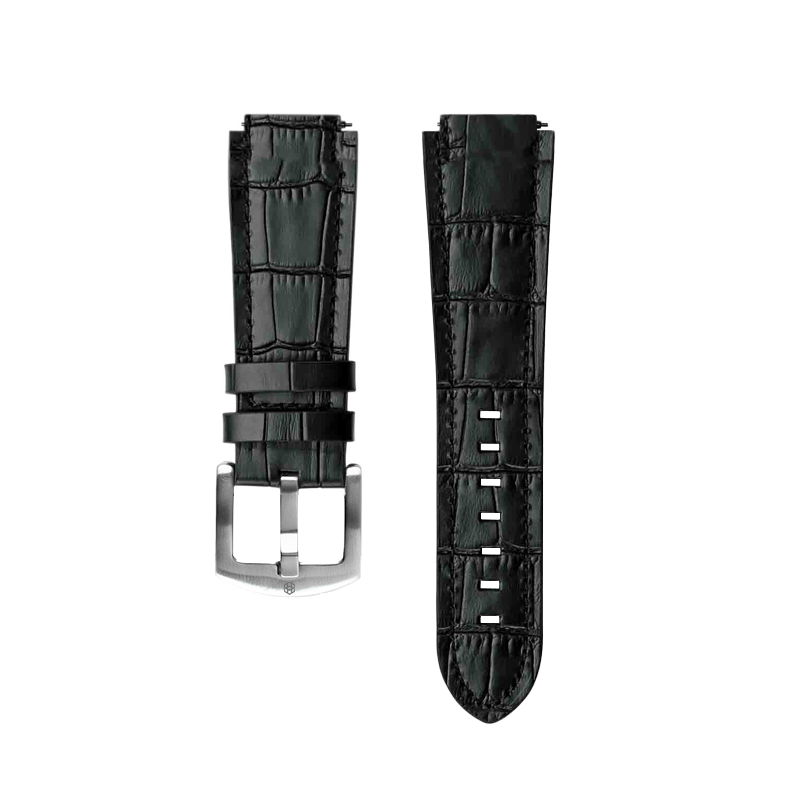 FOUNDATION LEATHER STRAP WITH SILVER BUCKLE