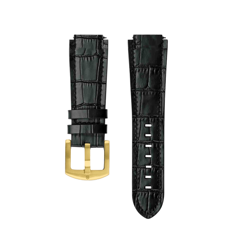 FOUNDATION LEATHER STRAP WITH GOLD BUCKLE