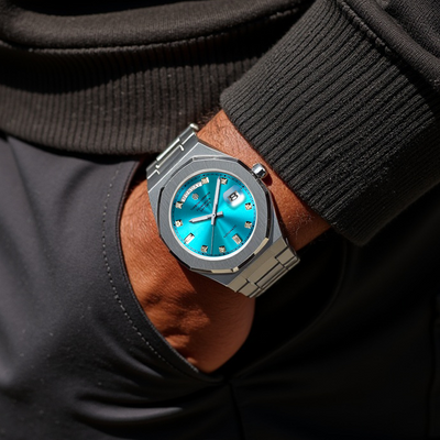 AUTOMATIC DAY-DATE - SILVER & TIFF BLUE