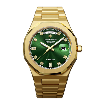 AUTOMATIC DAY-DATE - GREEN & GOLD