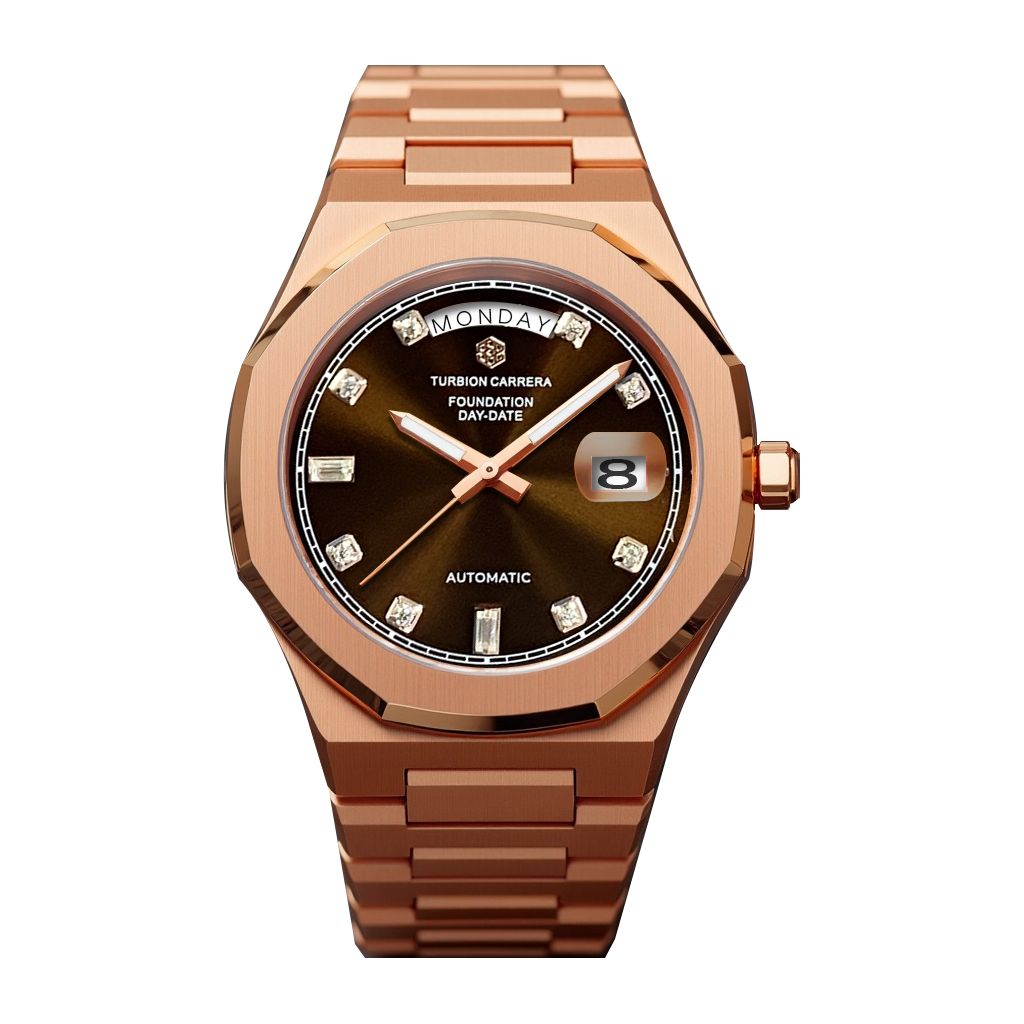 (PRE-ORDER) AUTOMATIC DAY-DATE - BROWN & ROSE GOLD