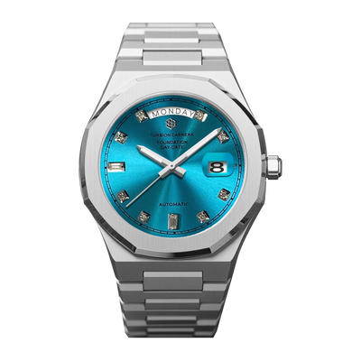 AUTOMATIC DAY-DATE - SILVER & TIFF BLUE