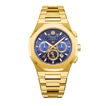 Celestial Automatic Calendar - Gold & Blue