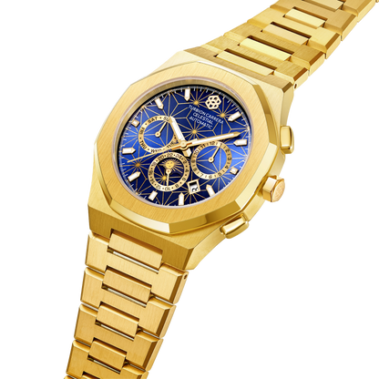 Celestial Automatic Calendar - Gold & Blue